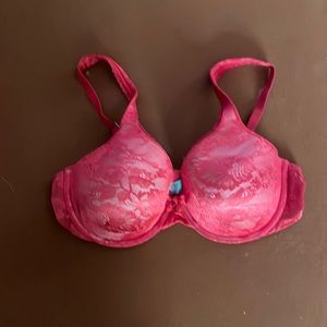 Red lace Victorias Secret bra